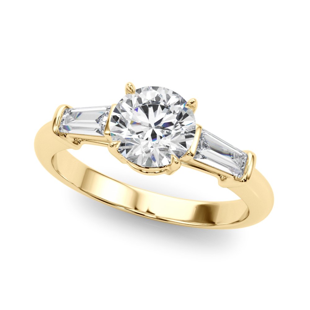 Renee Round Halo Engagement Ring In 14k White Gold