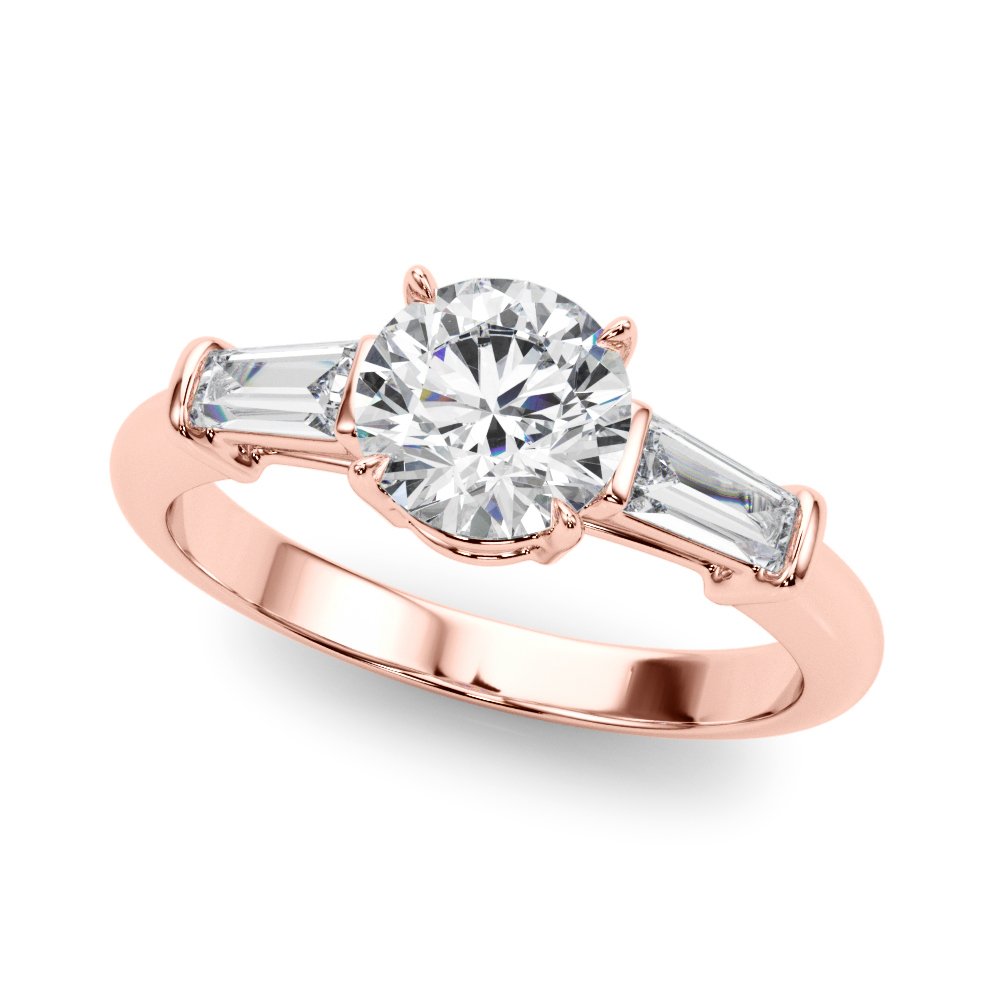 Renee Round Halo Engagement Ring In 14k White Gold