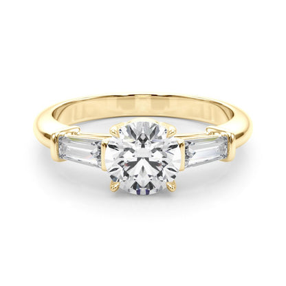 Renee Round Halo Engagement Ring In 14k White Gold