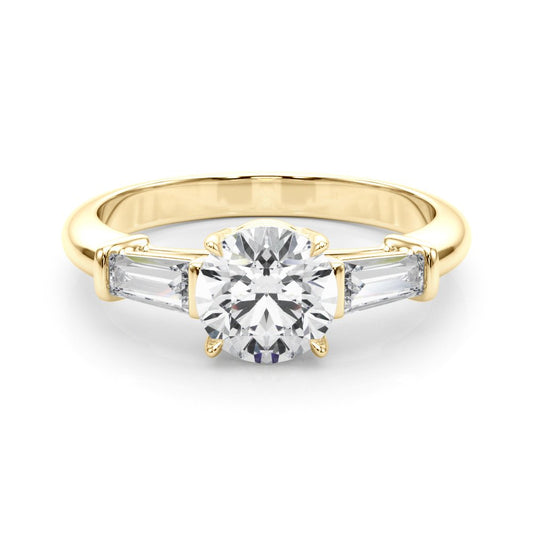 Renee Round Halo Engagement Ring In 14k White Gold