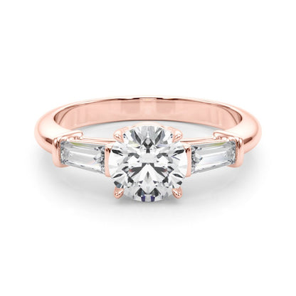 Renee Round Halo Engagement Ring In 14k White Gold