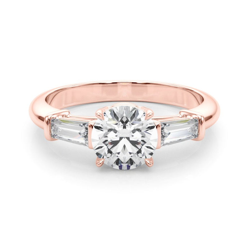 Renee Round Three Stone Engagement Ring