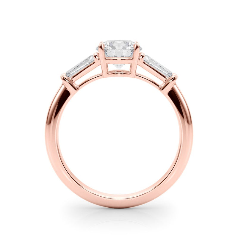 Renee Round Three Stone Engagement Ring