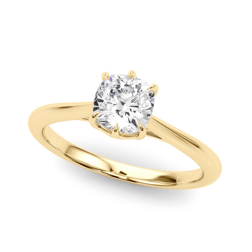 Eva Cushion Solitaire Engagement Ring