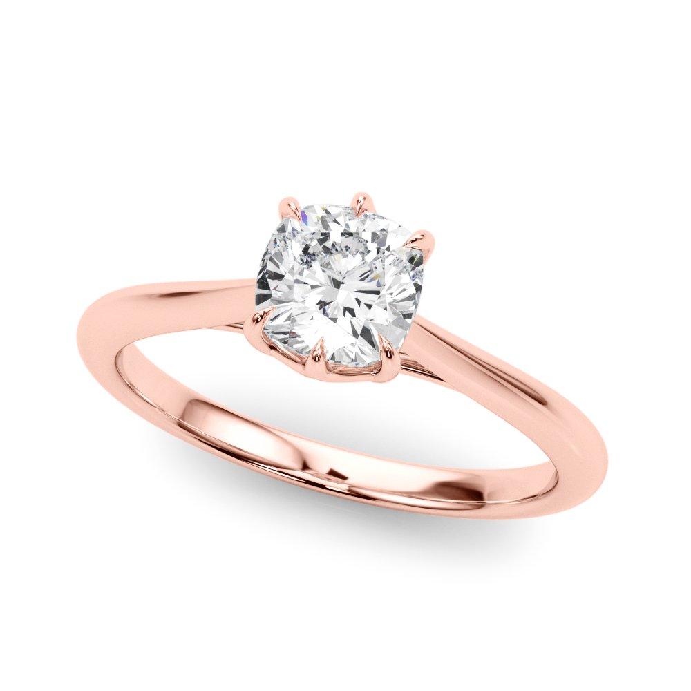 Eva Cushion Solitaire Engagement Ring