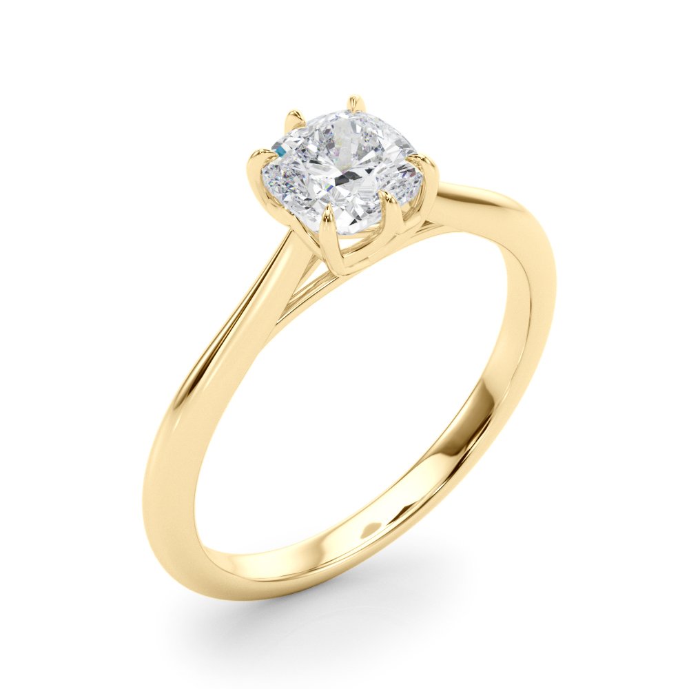 Eva Cushion Solitaire Engagement Ring