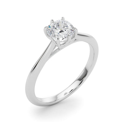 Eva Cushion Solitaire Engagement Ring