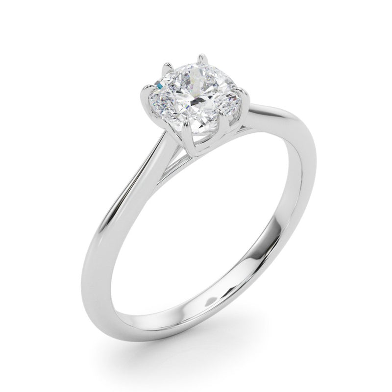 Eva Cushion Solitaire Engagement Ring