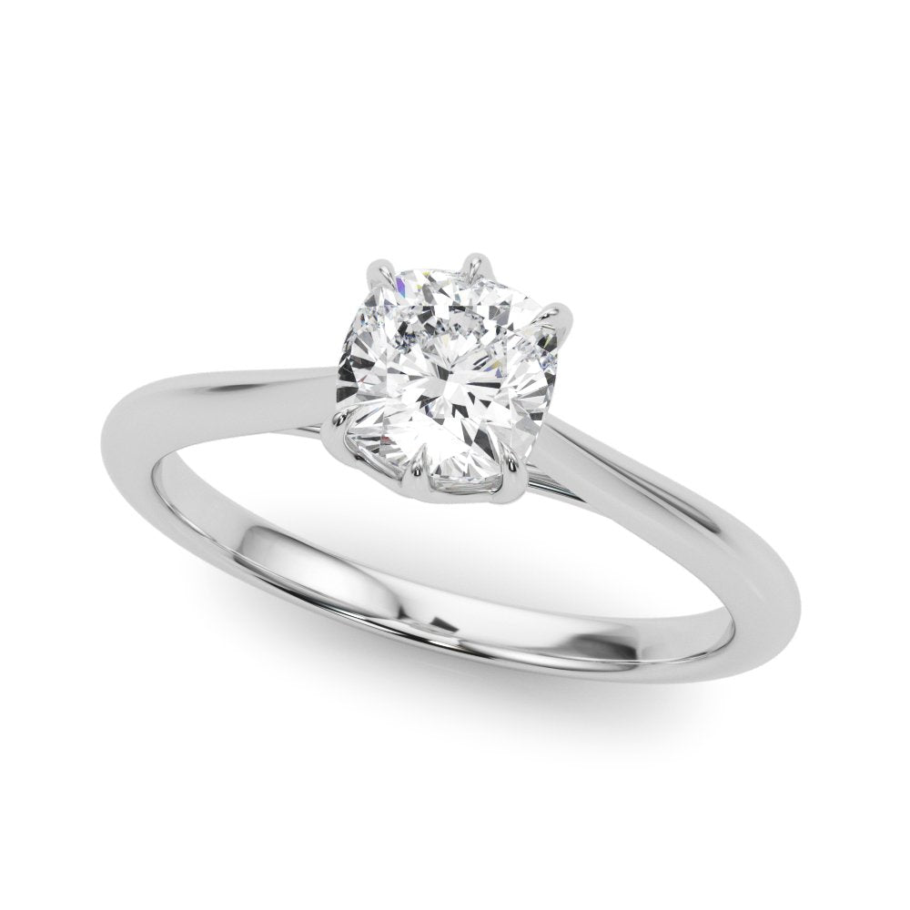 Eva Cushion Solitaire Engagement Ring