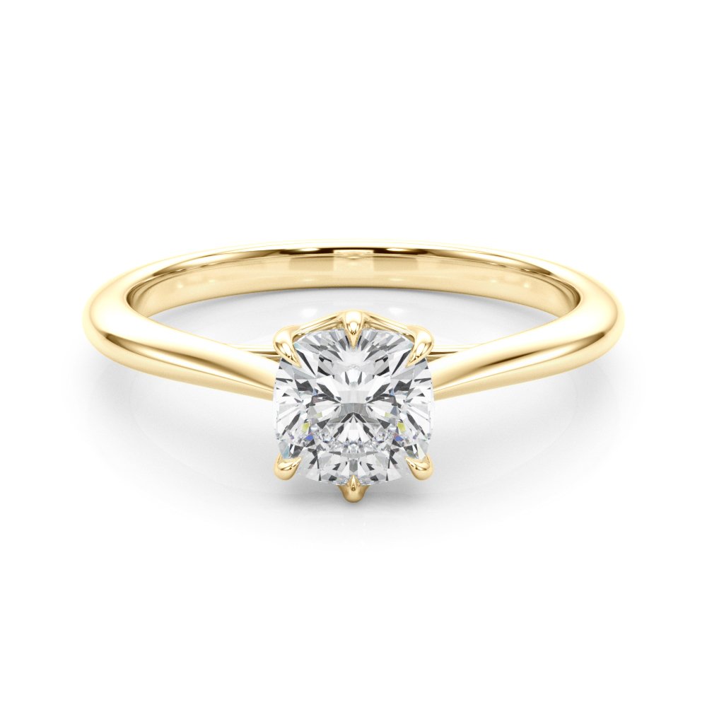 Eva Cushion Solitaire Engagement Ring