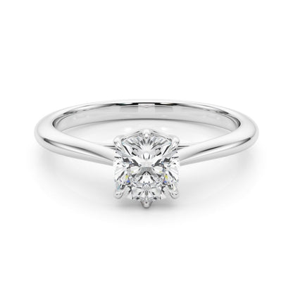 Eva Cushion Solitaire Engagement Ring