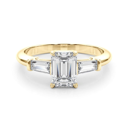 Sabrina Round Halo Engagement Ring In 14k White Gold
