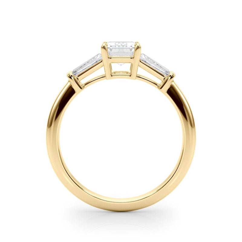 Sabrina Emerald Cut Three Stone Engagement Ring