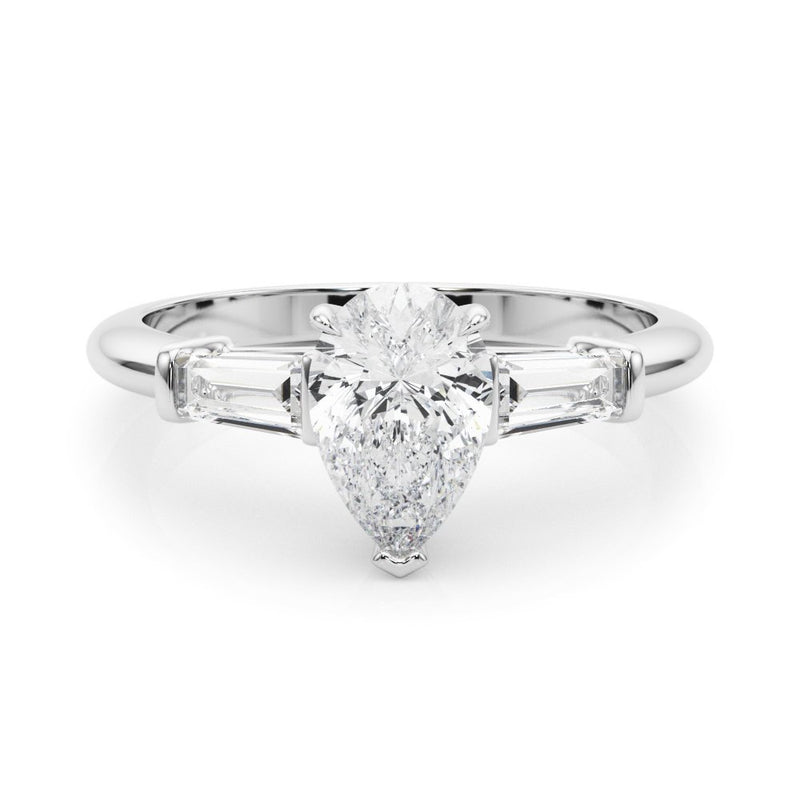Salma Pear Three Stone Engagement Ring