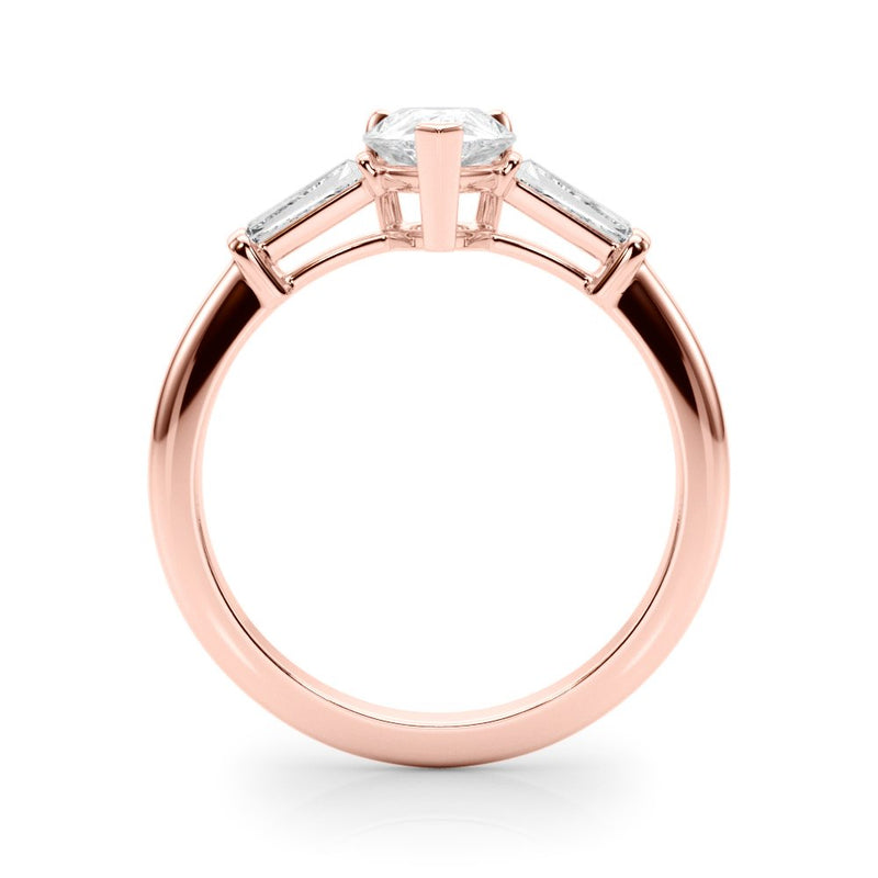 Salma Pear Three Stone Engagement Ring