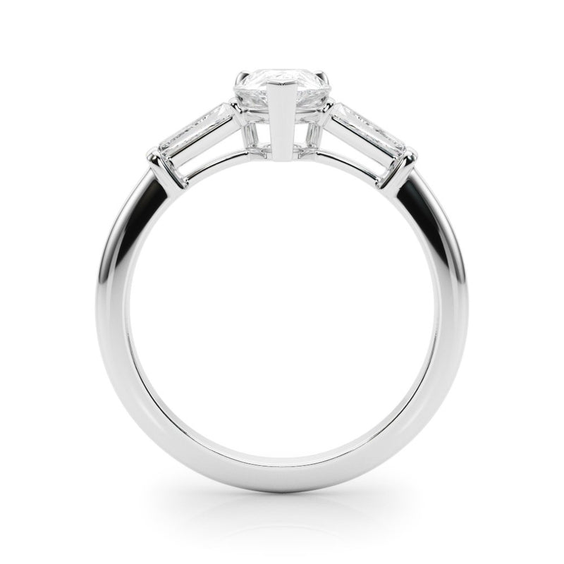 Salma Pear Three Stone Engagement Ring