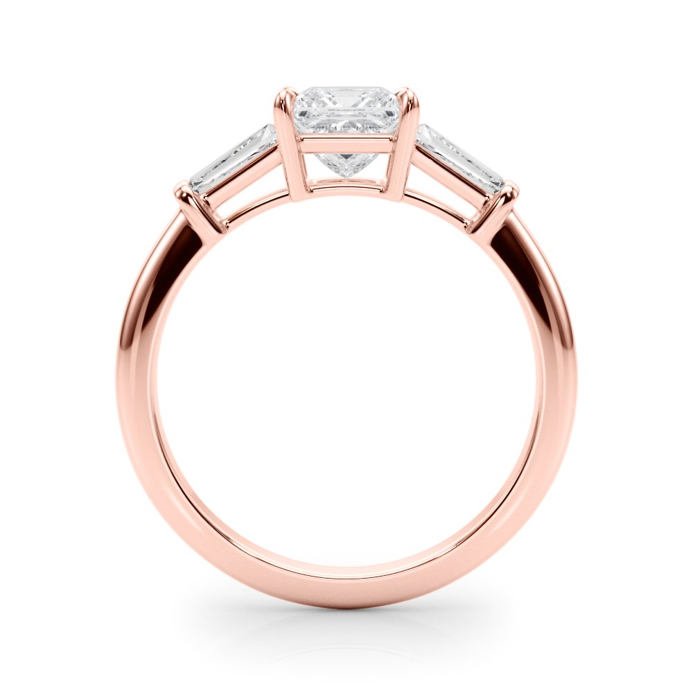 Samira Pear Three Stone Engagement Ring In 14k White Gold