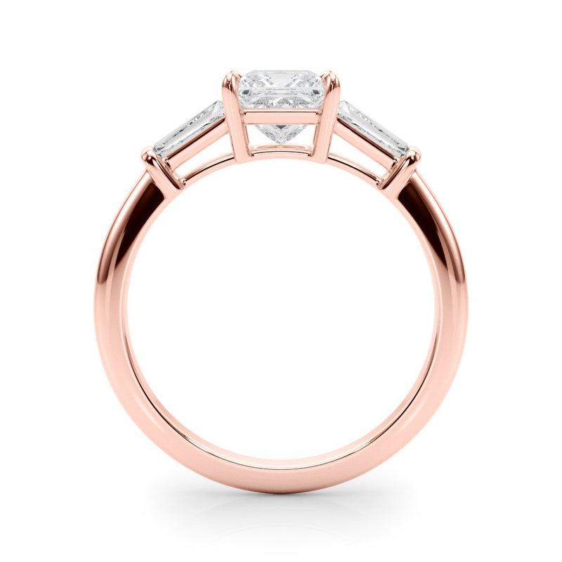 Samira Princess Cut Three Stone Engagement Ring