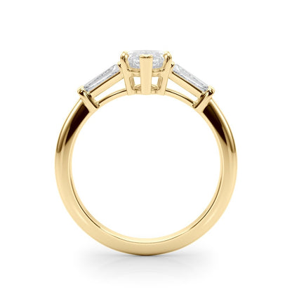 Simone Princess-cut Three Stone Engagement Ring In 14k White Gold