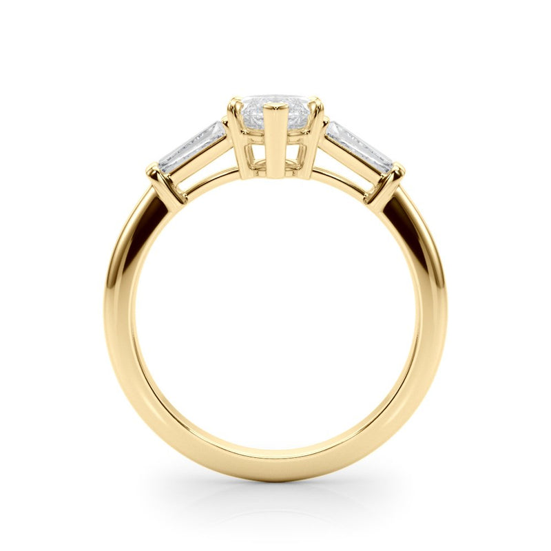 Simone Marquise Three Stone Engagement Ring