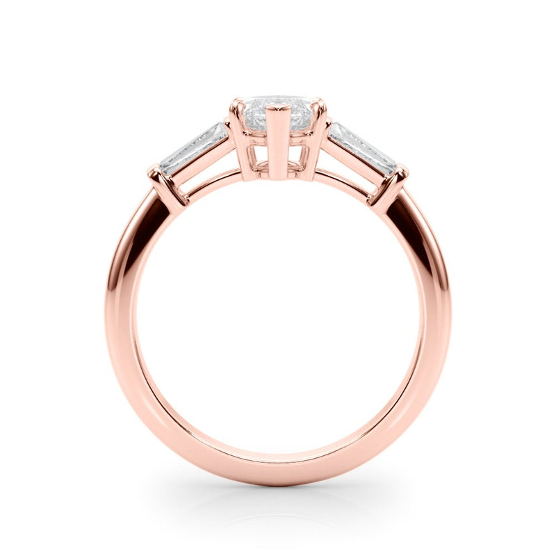 Simone Marquise Three Stone Engagement Ring