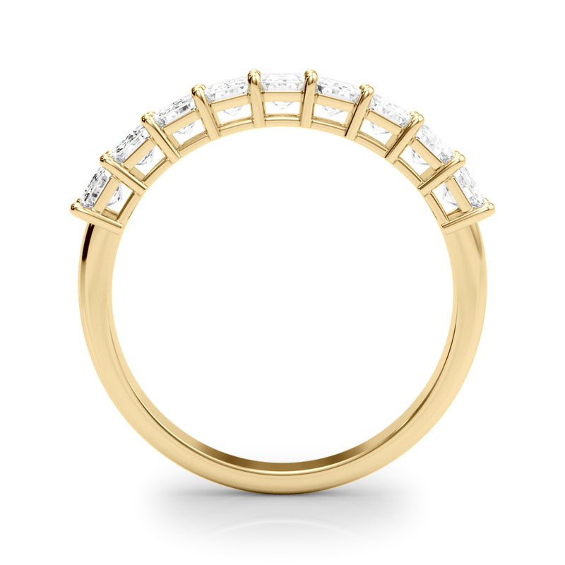 Valerie Emerald Cut Half Eternity Band