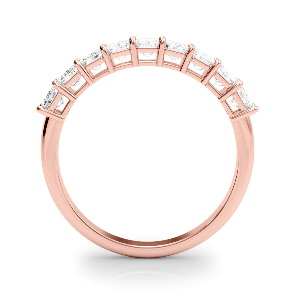 ValŽrie Emerald-cut Half-eternity Band