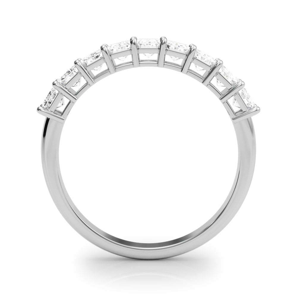 ValŽrie Emerald-cut Half-eternity Band