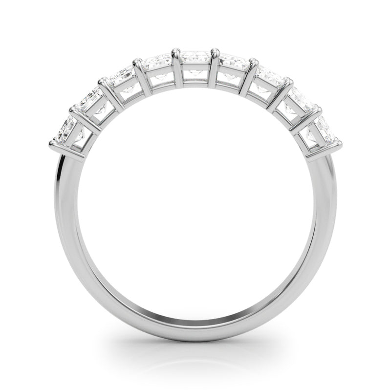 Valerie Emerald Cut Half Eternity Band