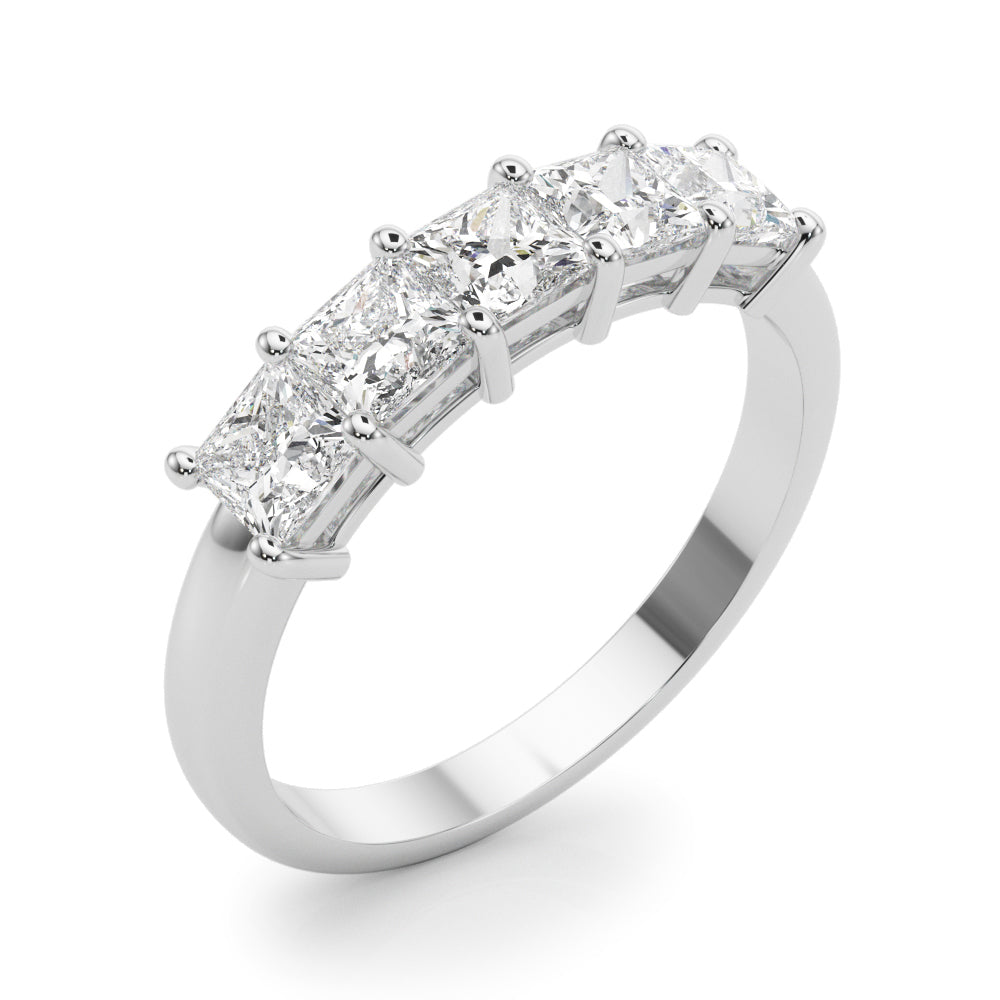 Princess-Cut Diamond Wedding Band – 0.85 ct