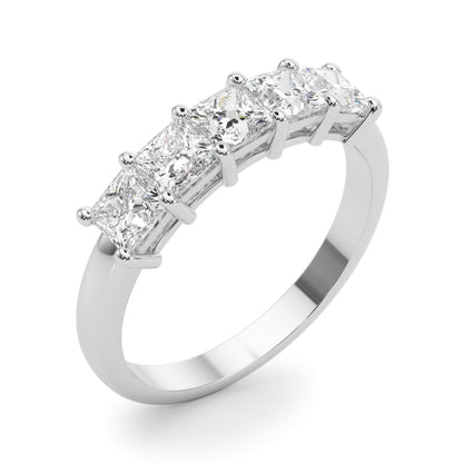 Princess-Cut Diamond Wedding Band – 0.85 ct