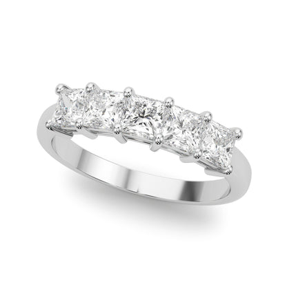 Princess-Cut Diamond Wedding Band – 0.85 ct