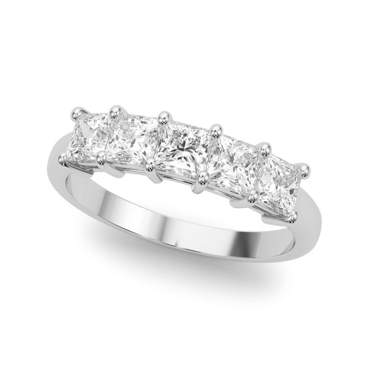 Princess-Cut Diamond Wedding Band – 0.85 ct