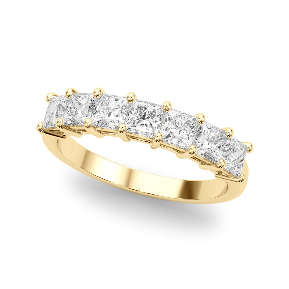 Princess-Cut Diamond Wedding Band – 0.88 ct
