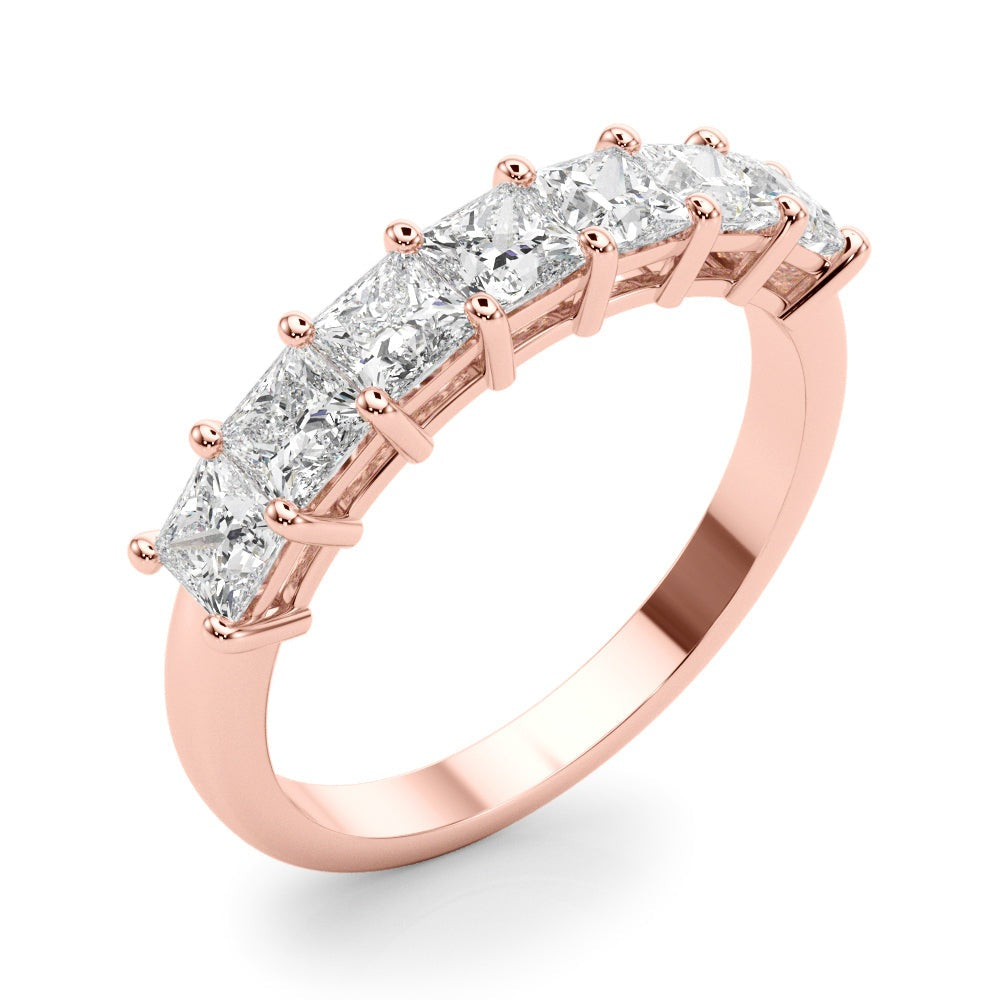 Princess-Cut Diamond Wedding Band – 0.88 ct