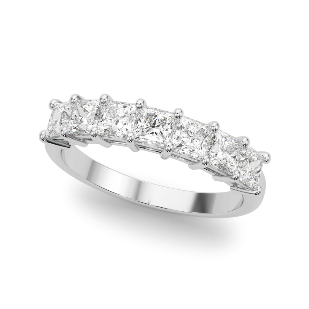 Princess-Cut Diamond Wedding Band – 0.88 ct