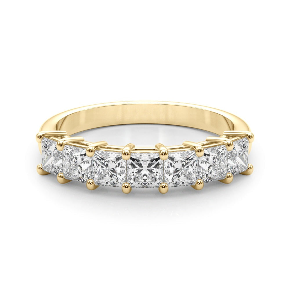 Princess-Cut Diamond Wedding Band – 0.88 ct