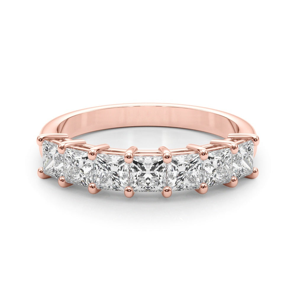 Princess-Cut Diamond Wedding Band – 0.88 ct