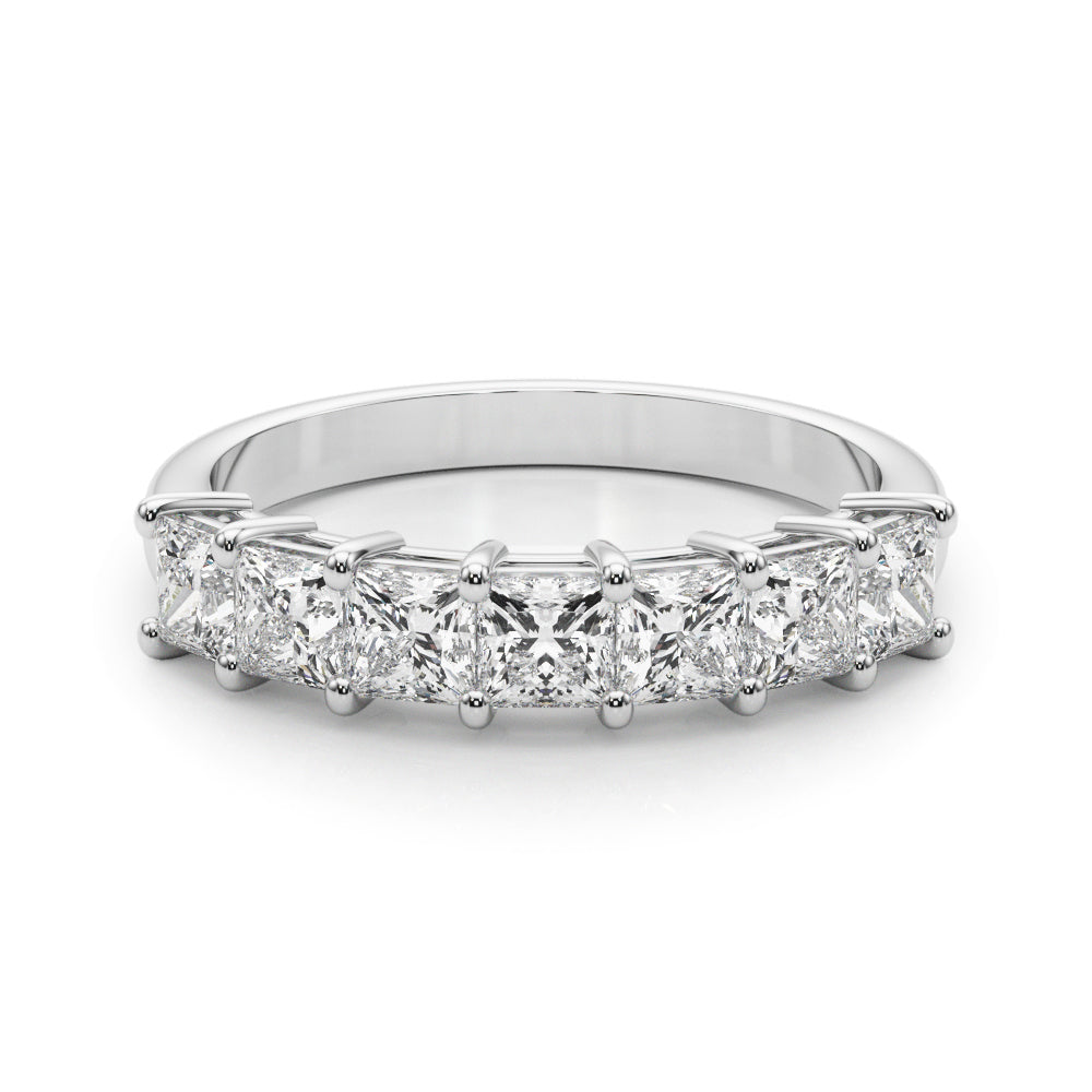 Princess-Cut Diamond Wedding Band – 0.88 ct