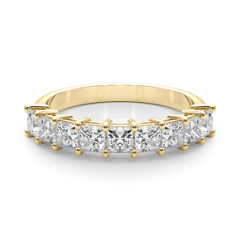 Victoire Princess Cut Stackable Diamond Band