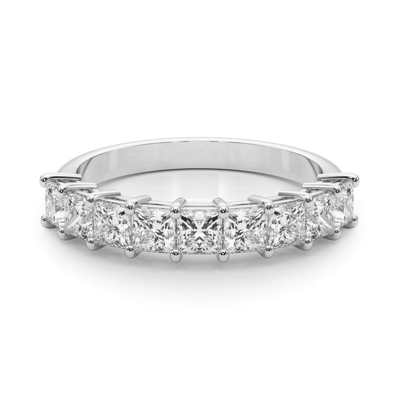 Victoire Princess Cut Stackable Diamond Band