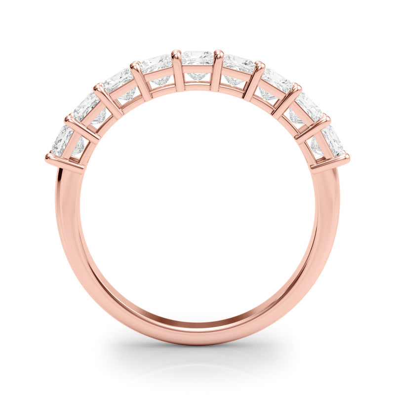 Victoire Princess Cut Stackable Diamond Band
