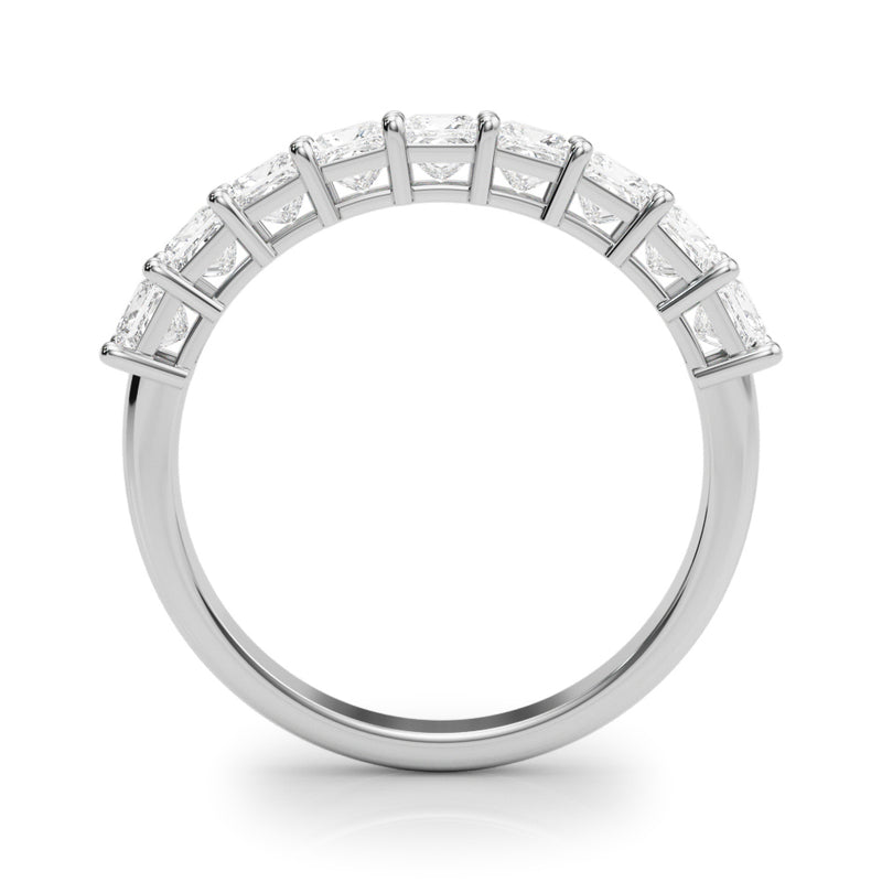Victoire Princess Cut Stackable Diamond Band