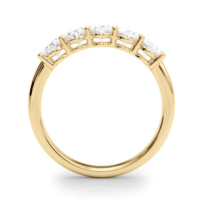 Viviane Five-stone Oval Half-eternity Band