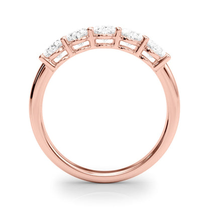 Viviane Five-stone Oval Half-eternity Band