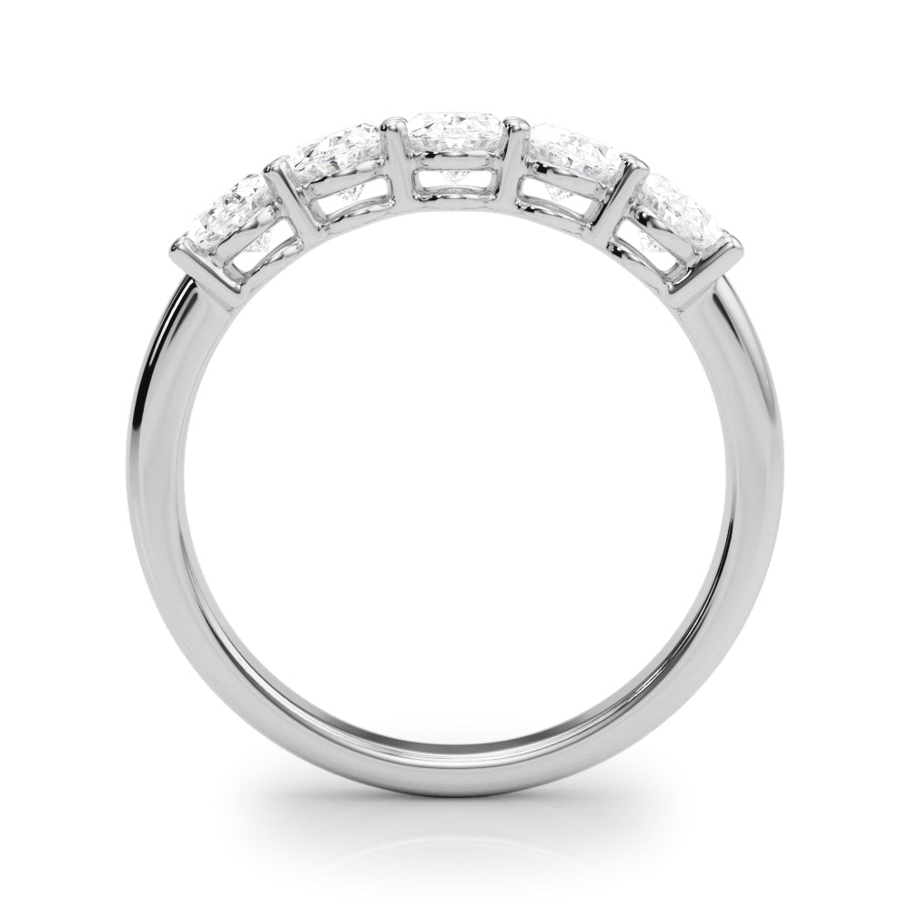 Viviane Five-stone Oval Half-eternity Band