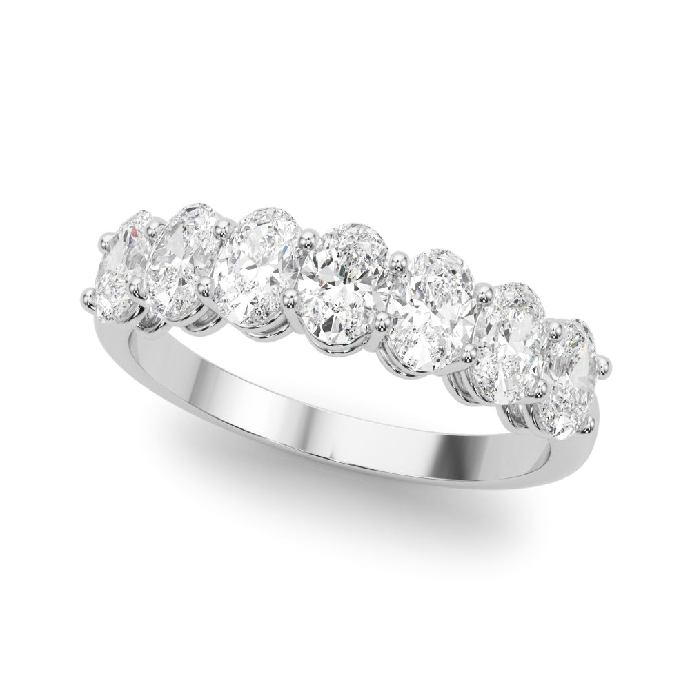 Oval Diamond Wedding Band – 1.68 ct