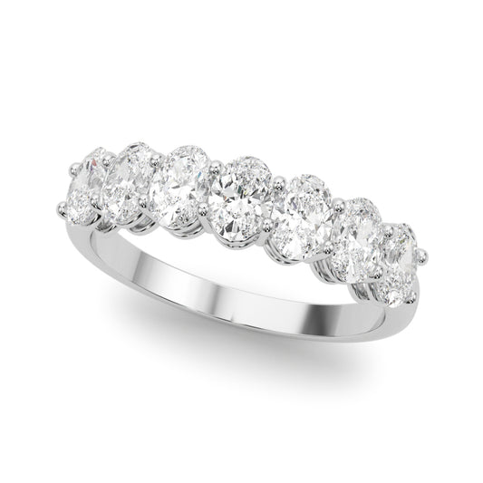 Oval Diamond Wedding Band – 1.68 ct