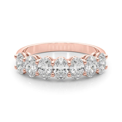 Oval Diamond Wedding Band – 1.68 ct