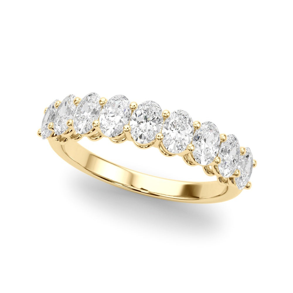 SŽverine Nine-stone Oval Half-eternity Band